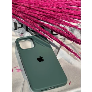 Stella Aksesuar iPhone 14 Pro Uyumlu Logolu Içi Kadife Silikon Telefon Kılıfı