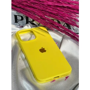 Stella Aksesuar iPhone 14 Pro Uyumlu Logolu Içi Kadife Silikon Telefon Kılıfı