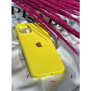 Stella Aksesuar iPhone 14 Plus Uyumlu Logolu Içi Kadife Silikon Telefon Kılıfı