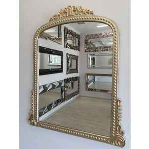 Ayna Denizi Lady Shiny Gold Model Platin Altın Renk Dekoratif Ayna