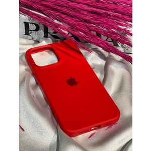 Stella Aksesuar iPhone 14 Pro Uyumlu Logolu Içi Kadife Silikon Telefon Kılıfı