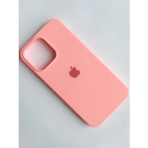 Stella Aksesuar iPhone 13 Pro Uyumlu Içi Kadife Logolu Silikon Telefon Kılıfı