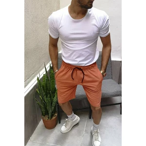 giyadda Unisex Kahverengi Taba Günlük Rahat Bağcıklı Şort