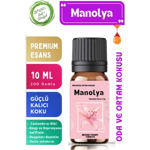 Aroma Terapi TR Manolya Saf Esansiyel Yağ Oda ve Ortam Kokusu Aromatik Uçucu Yağ 10 ml