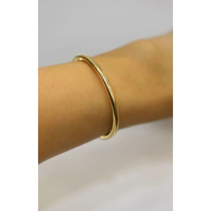 Yenigün Kuyumculuk 14 Ayar Altın Unisex Balık Sırtı Kilitsiz Bileklik