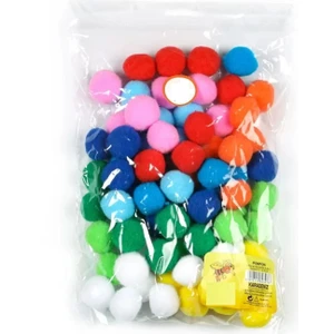 İleri Toys Karışık Renkli Yumuşak Ponpon 3 cm 75 Adet