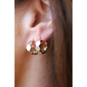 Yenigün Kuyumculuk 14 Ayar Altın Bal Peteği Halka Küpe