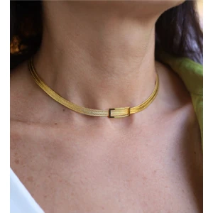 Yenigün Kuyumculuk 14 Ayar Altın Üç Sıra Trabzon Hasır Kolye