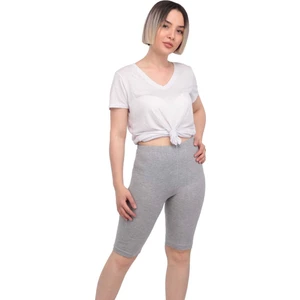 Kısa Kadın Tayt 156 | Gri