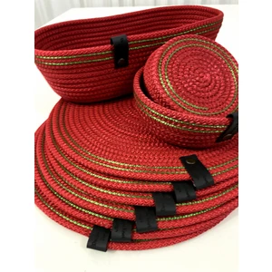 Double Knot Design 14 Prç Set Supla Amerikan Servis Seti Tress Hediyelik