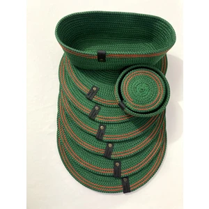 Double Knot Design 14 Prç Set Supla Amerikan Servis Seti Tress Hediyelik