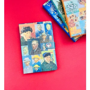 Van Gogh Kolaj Tasarımlı Mıknatıs Kapaklı Defter BM-1209