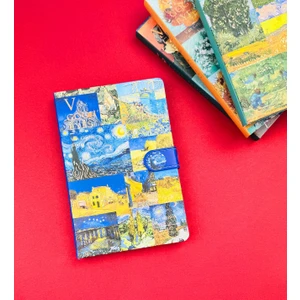 Van Gogh Kolaj Tasarımlı Mıknatıs Kapaklı Defter BM-1209