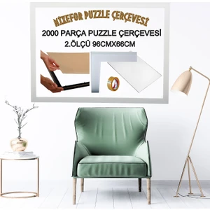 2000 Parça Puzzle Çerçevesi  2.ölçü 96CM x 66CM