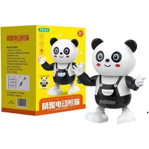 60 Çocuk Elektrikli Dans Şarkısı, Dev Panda Aydınlatması, Müzik, Dönme ve Sallanma, Panda Robot Oyuncakları (Yurt Dışından)