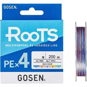 Gosen X4 Roots Pe 4 Örgü Spin Ipi 200MT Multi Color