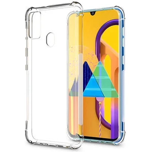 Techno Guru Samsung Galaxy M30S Köşe Korumalı Şeffaf Jelly Premium Silikon Kılıf