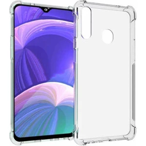 Techno Guru Samsung Galaxy A20S Köşe Korumalı Şeffaf Jelly Premium Silikon Kılıf