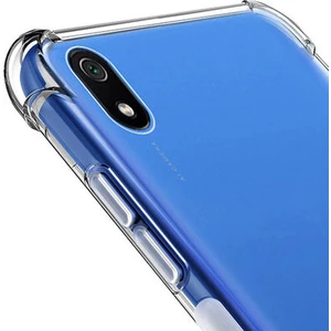 Techno Guru Redmi 7A Köşe Korumalı Şeffaf Jelly Premium Silikon Kılıf
