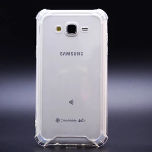 Techno Guru Samsung Galaxy J7 Köşe Korumalı Şeffaf Jelly Premium Silikon Kılıf