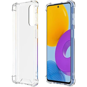 Techno Guru Samsung Galaxy M52 Köşe Korumalı Şeffaf Jelly Premium Silikon Kılıf