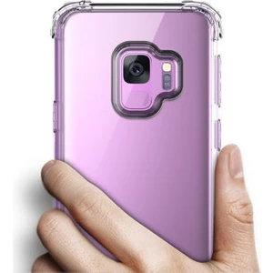 Techno Guru Samsung Galaxy S9 Köşe Korumalı Şeffaf Jelly Premium Silikon Kılıf