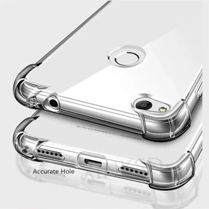 Techno Guru Huawei P9 Lite 2017 Köşe Korumalı Şeffaf Jelly Premium Silikon Kılıf
