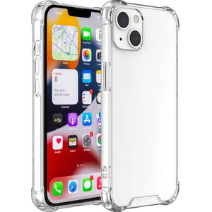 Techno Guru iPhone 15 Plus Köşe Korumalı Şeffaf Jelly Premium Silikon Kılıf