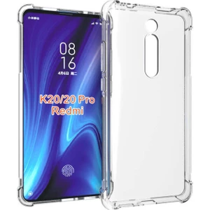 Techno Guru Redmi K20 Köşe Korumalı Şeffaf Jelly Premium Silikon Kılıf