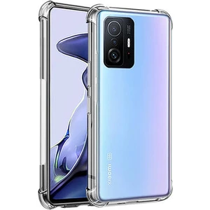 Techno Guru Xiaomi Mi 11T Pro 5g Köşe Korumalı Şeffaf Jelly Premium Silikon Kılıf