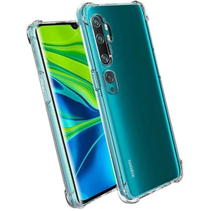 Techno Guru Xiaomi Mi Note 10 Köşe Korumalı Şeffaf Jelly Premium Silikon Kılıf