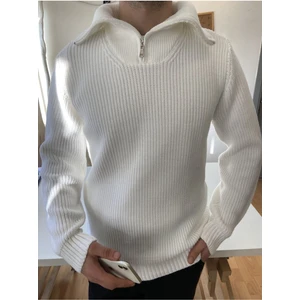 Tarz Cool Erkek Regular Fermuarlı Balıkçı Triko Kazak