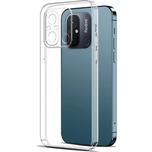 Xiaomi Redmi 12C Uyumlu Kılıf Şeffaf 3D Kamera Korumalı Slim Fit Tasarım Esnek Renksiz Silikon Kapak