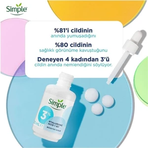 Booster Serum %3 Hyaluronik Asit + B5 Vitamini Derinlemesine Cilt Nemlendirme 30 ml