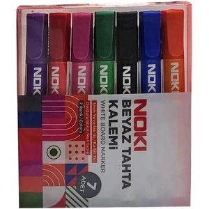 Doldurulabilir Beyaz Tahta Kalemi 7 Renkli Set