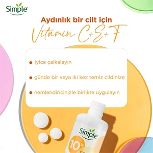 Booster Serum %10 C+F+E Vitamini Genç Görünen ve Aydınlık Cilt İçin 30 ml