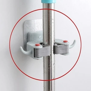 3 Adet Mop Fırça Askı Aparatı Paspas Süpürge Fırça ve Mop Askısı Sap Tutucu Mutfak Banyo Askı