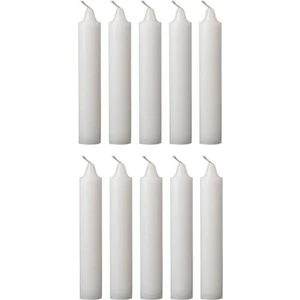 40 Adet Beyaz Klasik Mum Ince Uzun Mum Beyaz Mum Bakkal Mumu Beyaz Şamdan Mum