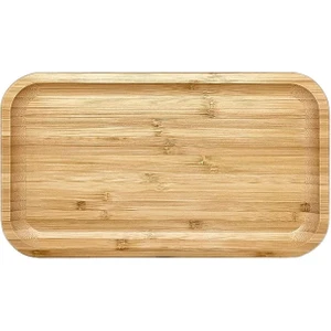 Bambu Dikdörtgen Sunum Tabağı - Yağdanlık Altlığı- Servis Tabağı 24 cm x 12 cm ( Dikdörtgen)