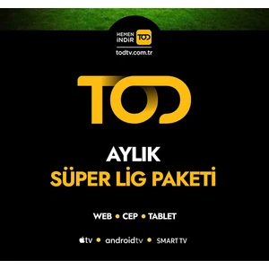 1 Aylık Süper Lig Paketi - (Web + Cep + Tablet + Smart TV)