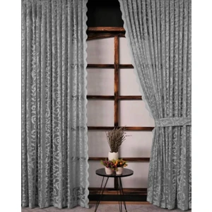 Ceylanlar Perde Iki Adet Tül Fon Perde