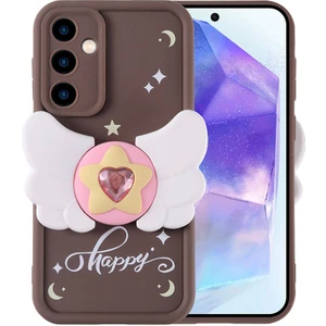 Heptek İletişim Samsung Galaxy A35 Kılıf Kamera Korumalı Figür Tasarımlı Kapak (Kapya)