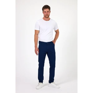 - Erkek Lacivert Likralı Slim Fit Chino Pantolon
