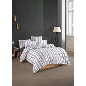 Düğmeli Lastikli Çarşaflı Pamuklu İpliği Boyalı Tek Kişilik Nevresim Takımı (1 Adet Yastık Kılıflı)