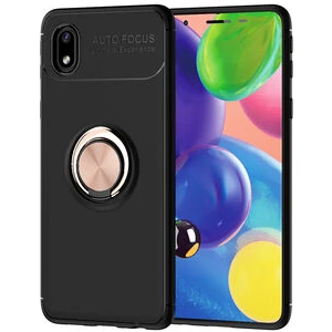 Techno Guru Samsung Galaxy A01 Core Ultra Koruma Sağlayan Stant Özellikli Yüzüklü Ravel Silikon Kılıf