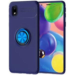 Techno Guru Samsung Galaxy A01 Core Ultra Koruma Sağlayan Stant Özellikli Yüzüklü Ravel Silikon Kılıf