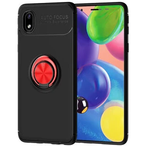 Techno Guru Samsung Galaxy A01 Core Ultra Koruma Sağlayan Stant Özellikli Yüzüklü Ravel Silikon Kılıf