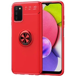 Techno Guru Samsung Galaxy A03S Ultra Koruma Sağlayan Stant Özellikli Yüzüklü Ravel Silikon Kılıf