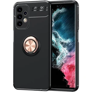 Techno Guru Samsung Galaxy A23 Ultra Koruma Sağlayan Stant Özellikli Yüzüklü Ravel Silikon Kılıf