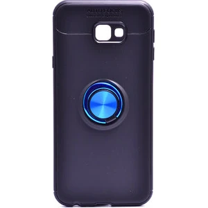 Techno Guru Samsung Galaxy J4 Plus Ultra Koruma Sağlayan Stant Özellikli Yüzüklü Ravel Silikon Kılıf